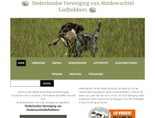 Tablet Screenshot of heidewachtelvereniging.nl